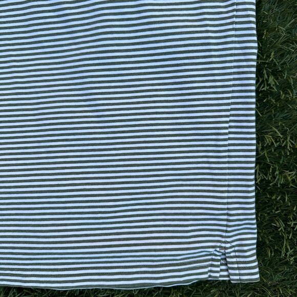 Johnnie-O Original 4 Button Hangin’ Out Pine Striped Short Sleeve Polo Shirt XL - Picture 2 of 10